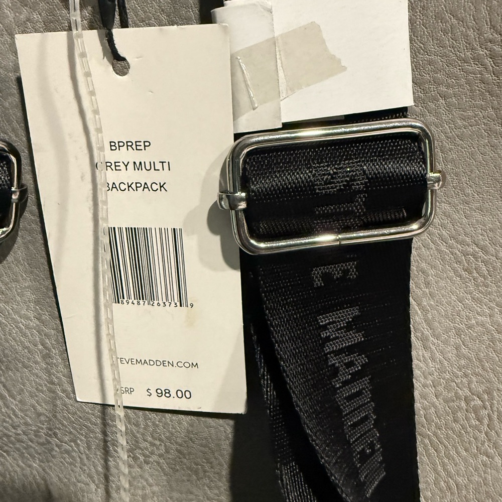 Steve Madden Light Gray Backpack - Picture 4 of 5